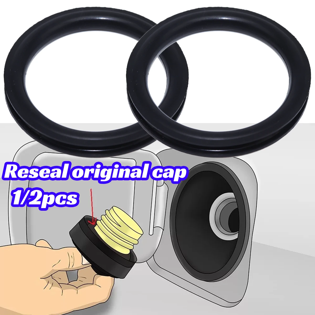 Tank O-Ring Seal - 1/2 قطعة غطاء خزان الختم لأودي