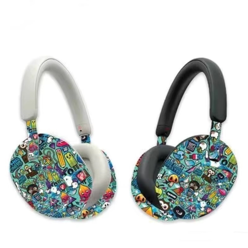 Sony Headphone Wh-1000Xm5 - ملصق جلدي ملون لسماعات سوني WH