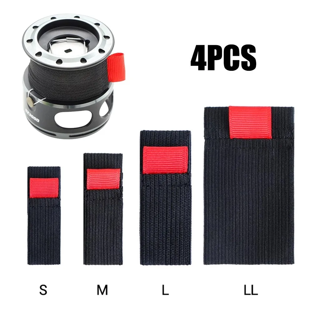 Mesh Coil Strip - 4 قطعة أسود + أحمر S