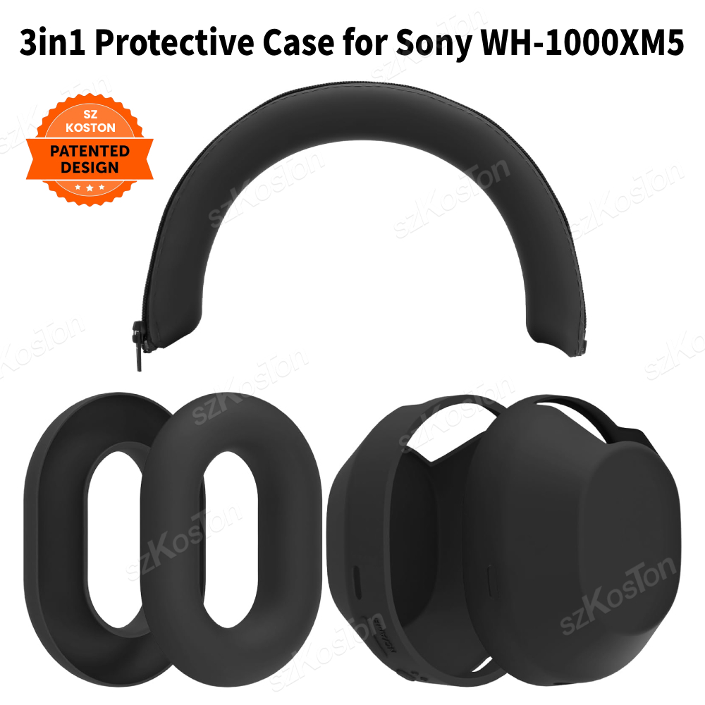 3 في 1 سيليكون واقية لسوني WH- - مراجعة Sony Headphone Wh-1000Xm5 وسعره
