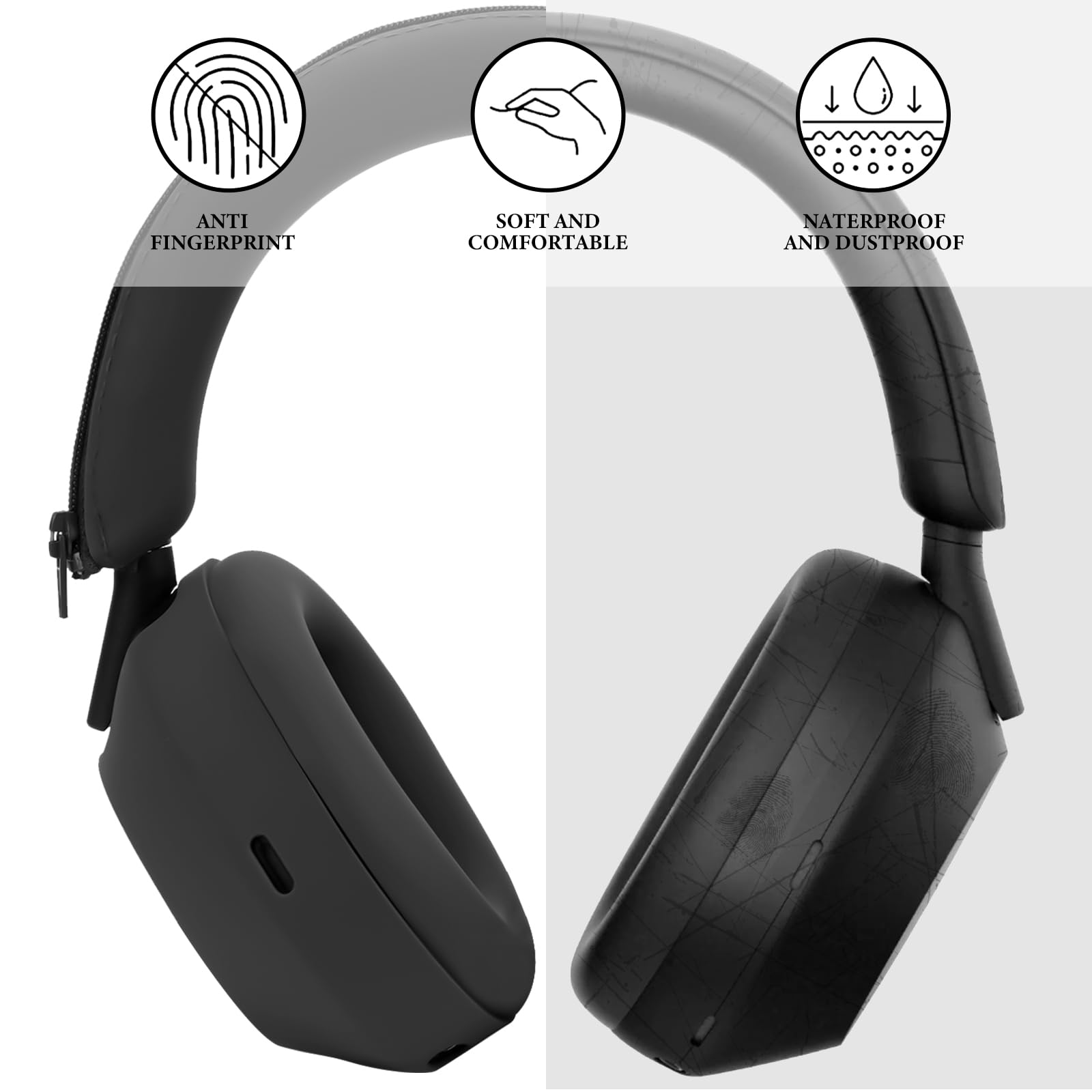 3 في 1 سيليكون واقية لسوني WH- - مراجعة Sony Headphone Wh-1000Xm5 وسعره