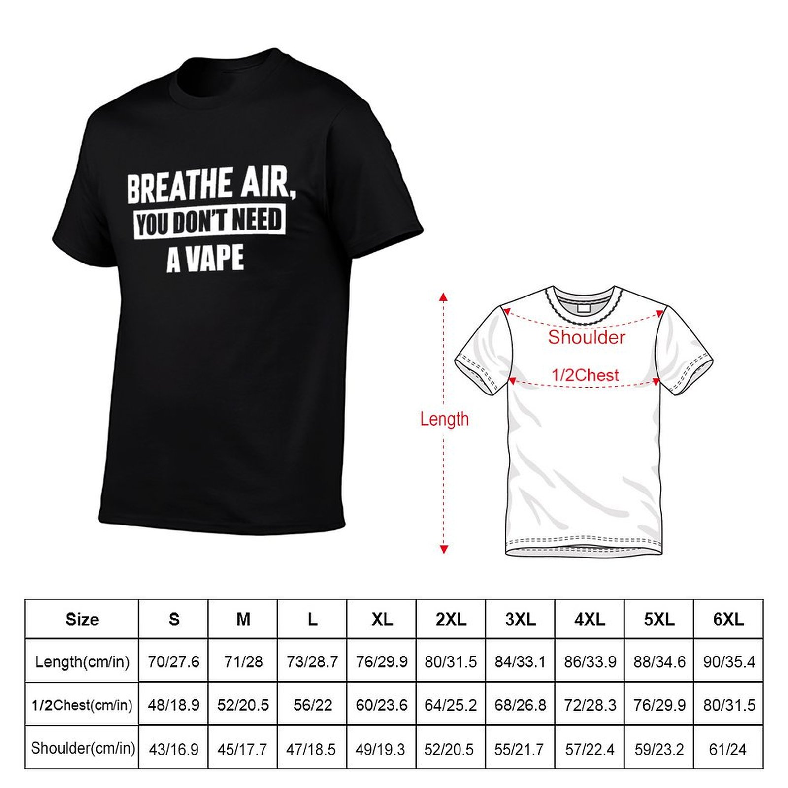 تي شيرت Breathe Air, You Don't - مراجعة Vaping Air وسعره