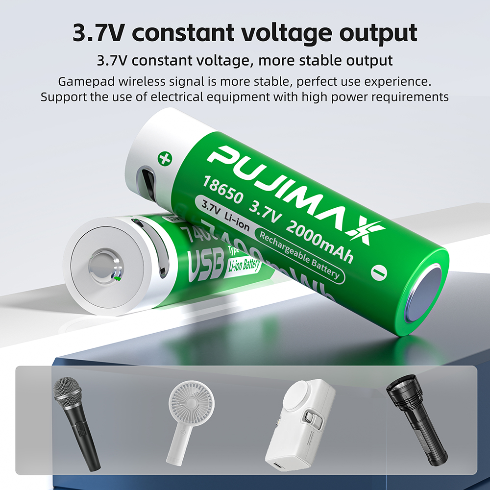PUJIMAX 1-24 قطعة 18650 بطارية - مراجعة Vape Battery 18650 وسعره